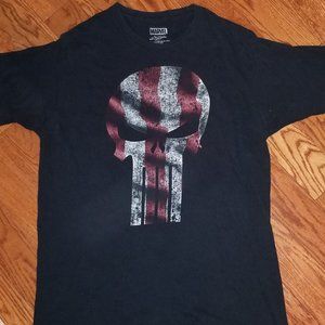 Marvel The Punisher T shirt, men's large